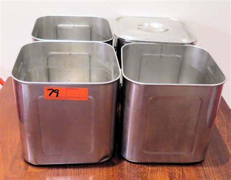 stailess steel storage box|small stainless steel square containers.